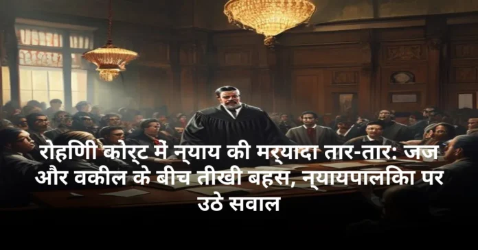 रोहिणी कोर्ट में न्याय की मर्यादा तार-तार: जज और वकील के बीच तीखी बहस, न्यायपालिका पर उठे सवाल