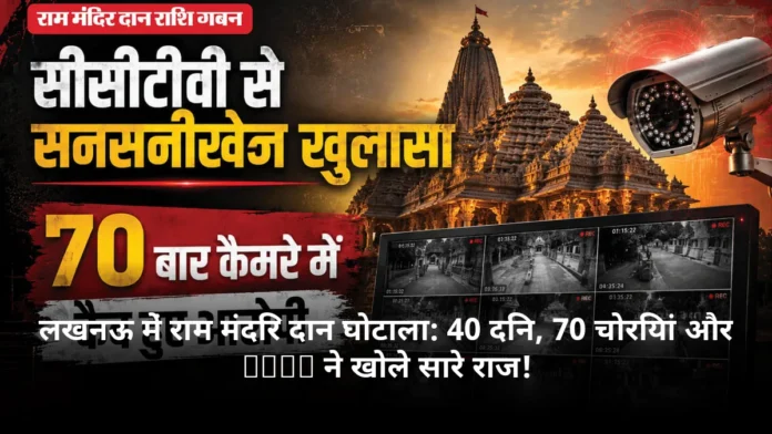 लखनऊ में राम मंदिर दान घोटाला: 40 दिन, 70 चोरियां और CCTV ने खोले सारे राज!