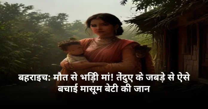 बहराइच: मौत से भिड़ी मां! तेंदुए के जबड़े से ऐसे बचाई मासूम बेटी की जान
