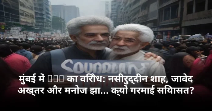 मुंबई में CJP का विरोध: नसीरुद्दीन शाह, जावेद अख्तर और मनोज झा... क्यों गरमाई सियासत?